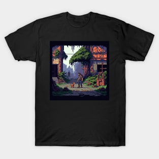 The Last of Us Pedro Pascal Joel Pixel art inspired design T-Shirt